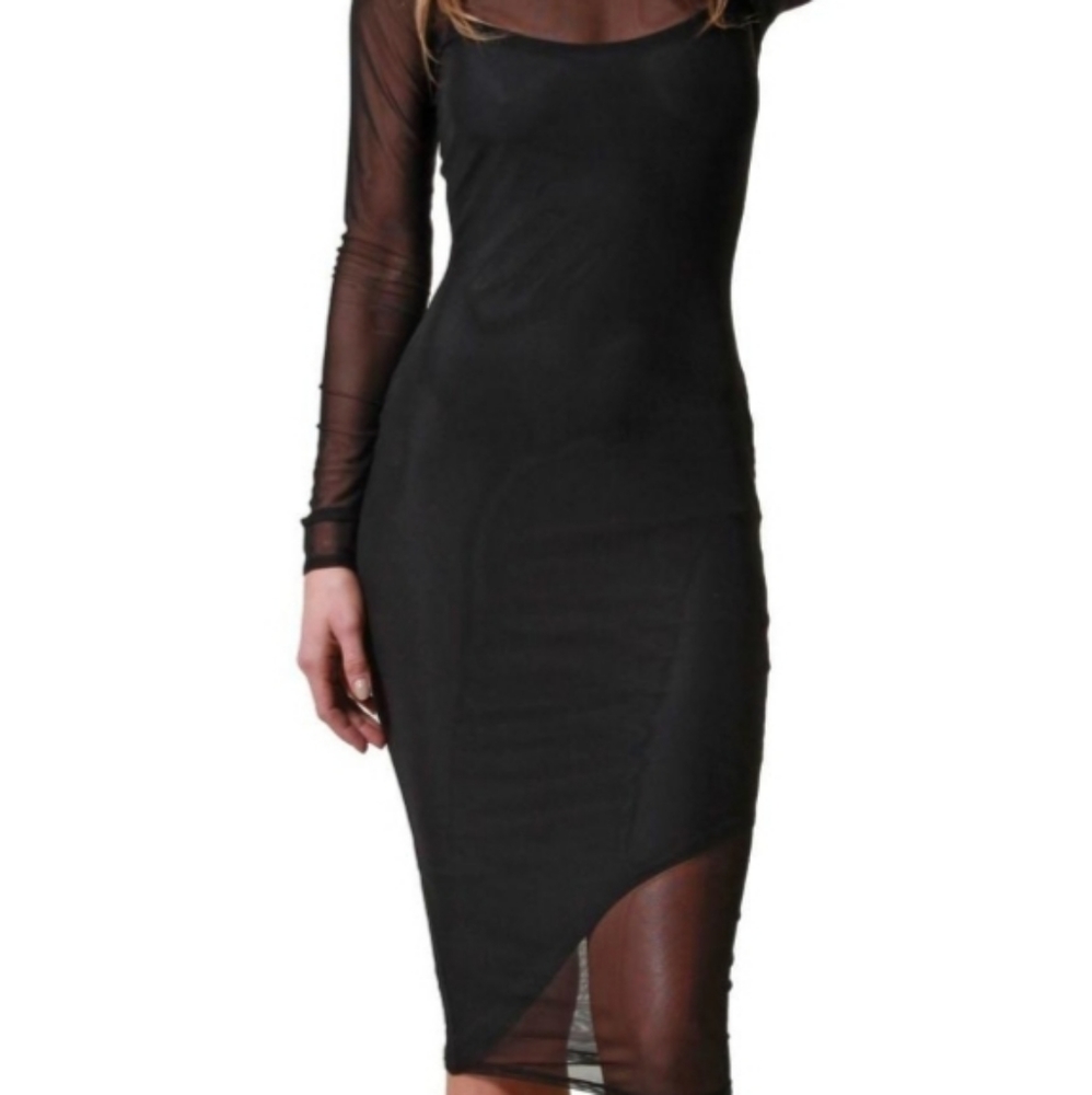 Sheer midi dress
